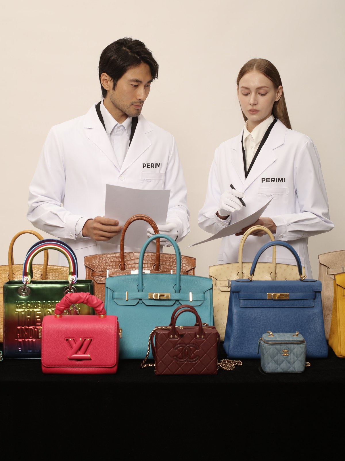 PERIMI Luxury team — authentication studio