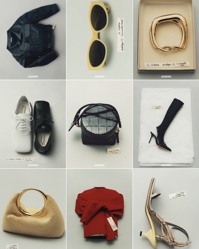 Jacquemus product still grid